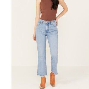 NWT Wrangler Women's Medium Wash High Rise Wrock 627 Kick Flare Jeans